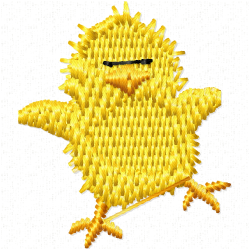 Chick Embroidery Design 1